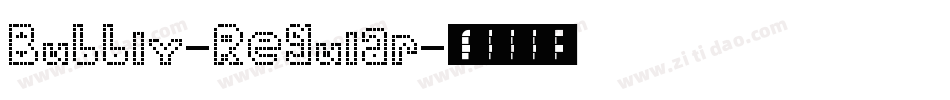 Bubbly-Regular字体转换