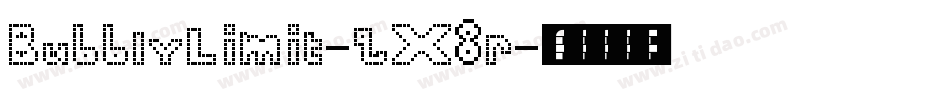 BubblyLimit-qX8r字体转换