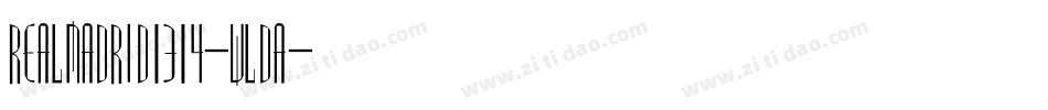 RealMadrid1314-WLdA字体转换