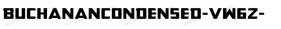 BuchananCondensed-vW6Z字体转换