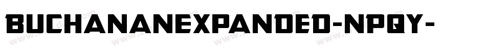 BuchananExpanded-nPqY字体转换
