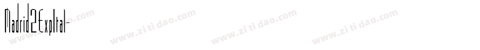 Madrid2ExpItal字体转换