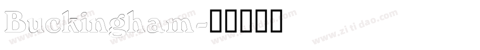 Buckingham字体转换