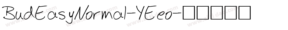 BudEasyNormal-YEeo字体转换