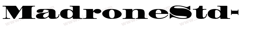 MadroneStd字体转换