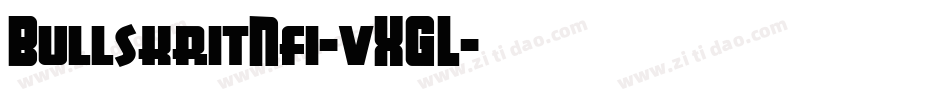 BullskritNfi-vXGL字体转换