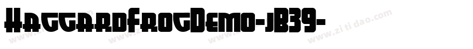 HaggardFrogDemo-jB39字体转换