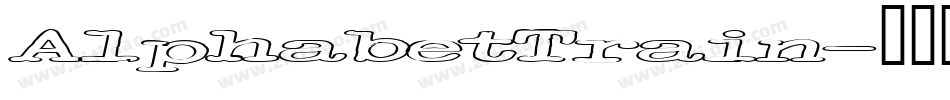 AlphabetTrain字体转换