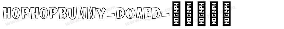 HopHopBunny-DOaED字体转换