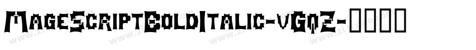 MageScriptBoldItalic-vGqZ字体转换