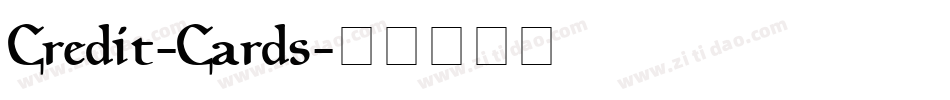 Credit-Cards字体转换