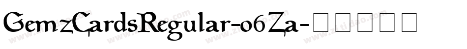 GemzCardsRegular-o6Za字体转换