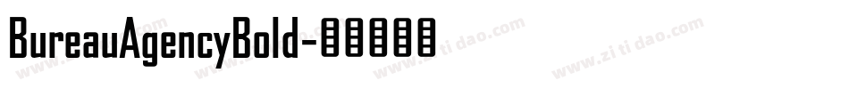 BureauAgencyBold字体转换