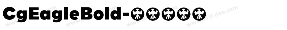 CgEagleBold字体转换