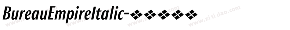 BureauEmpireItalic字体转换