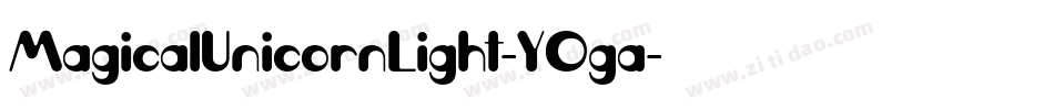 MagicalUnicornLight-YOga字体转换