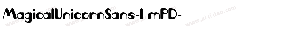 MagicalUnicornSans-LmPD字体转换