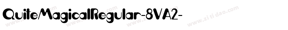 QuiteMagicalRegular-8VA2字体转换