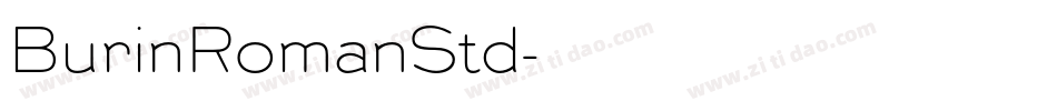 BurinRomanStd字体转换