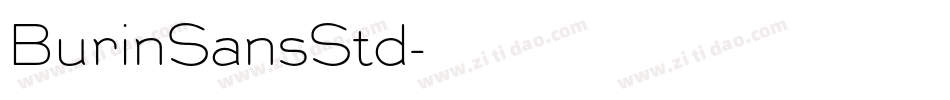 BurinSansStd字体转换