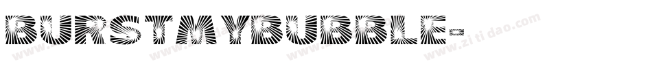 BurstMyBubble字体转换