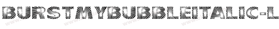 BurstMyBubbleItalic-lp25字体转换