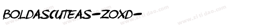 BoldAsCuteAs-zOXD字体转换