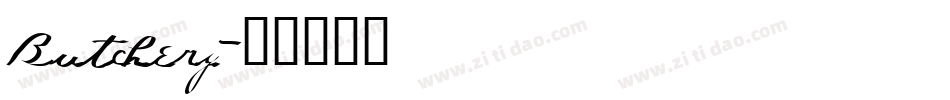 Butchery字体转换