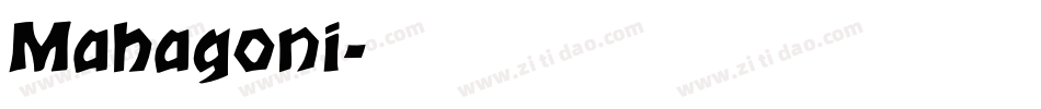Mahagoni字体转换