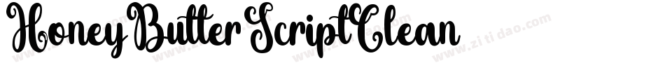 Honey-Butter-Script-Clean字体转换