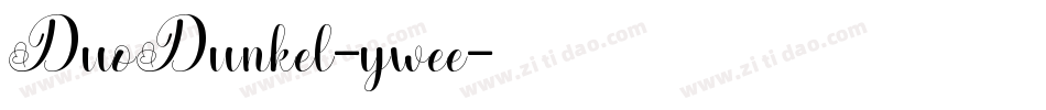 DuoDunkel-ywee字体转换
