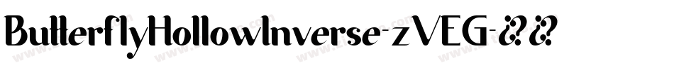 ButterflyHollowInverse-zVEG字体转换