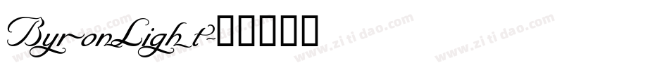 ByronLight字体转换