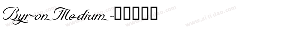 ByronMedium字体转换