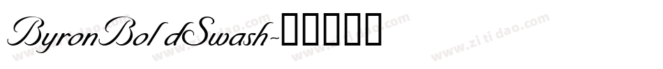 ByronBoldSwash字体转换