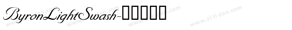 ByronLightSwash字体转换