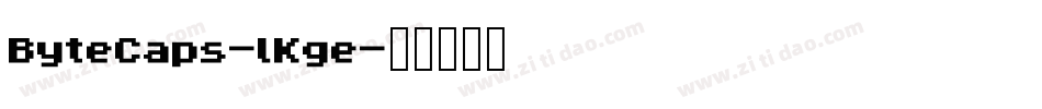 ByteCaps-lKge字体转换