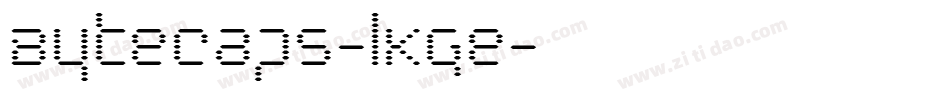 ByteCaps-lKge字体转换
