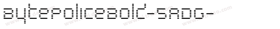 BytePoliceBold-5ADG字体转换