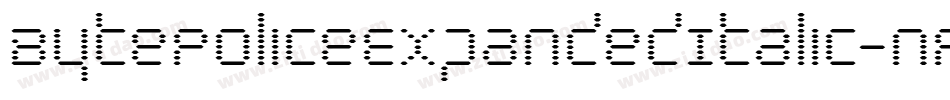 BytePoliceExpandedItalic-nPOP字体转换