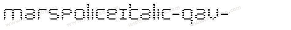 MarsPoliceItalic-qaV字体转换