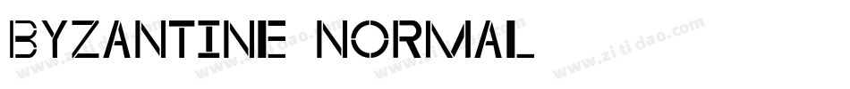 Byzantine-Normal字体转换