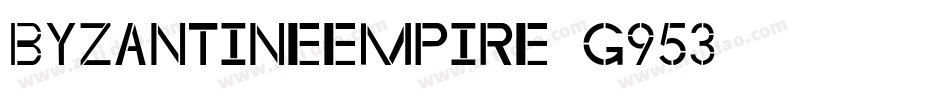 ByzantineEmpire-g953字体转换