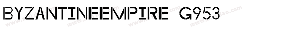 ByzantineEmpire-g953字体转换