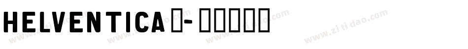 HELVENTICA’字体转换