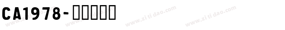 ca1978字体转换