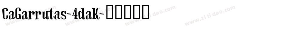 CaGarrutas-4daK字体转换