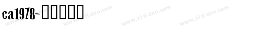 ca1978字体转换
