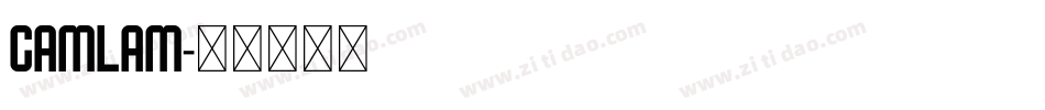 CAMLAM字体转换