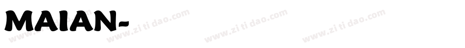 MAIAN字体转换